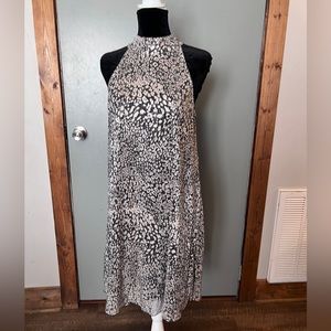 Est. 1946 Gold Overlay Halter Midi Dress Size LG